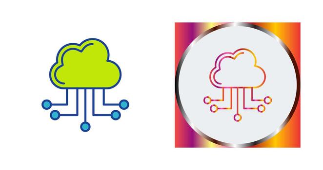Cloud Computing Vector Icon