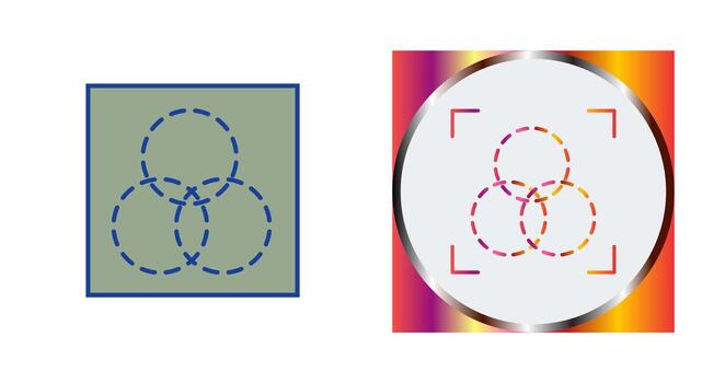 icono de vector de intersección