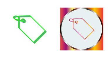 Unique Tag Vector Icon