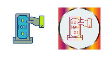 icono de vector de depósito