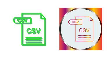 icono de vector csv