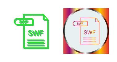 icono de vector de swf