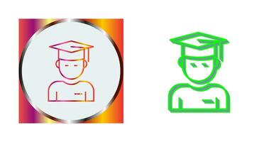 Graduate Student Vector Icon