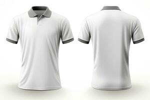 Mockup sports football team uniforms white shirt, Generative AI illustration photo