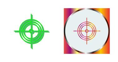 Unique Target Vector Icon