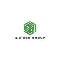 Abstract initial letter IG or GI initial logo design vector symbol graphic idea creative in green color isolated on a white background. Abstract letter IG logo applied for oil business company logo