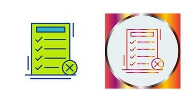 Fake List Vector Icon