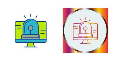Hacking Alarm Vector Icon
