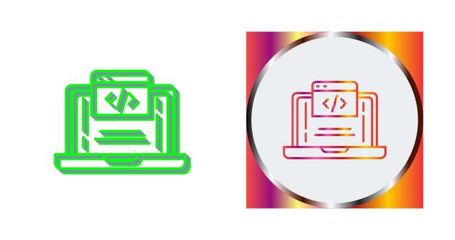 icono de vector de codificación