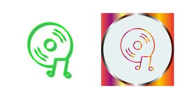 Unique Music CD Vector Icon