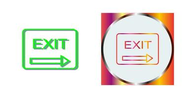 Unique Exit Vector Icon