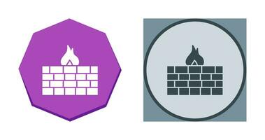 Unique Firewall Vector Icon