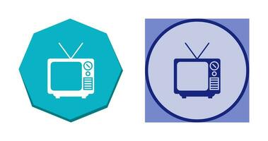 icono de vector de transmisión de televisión