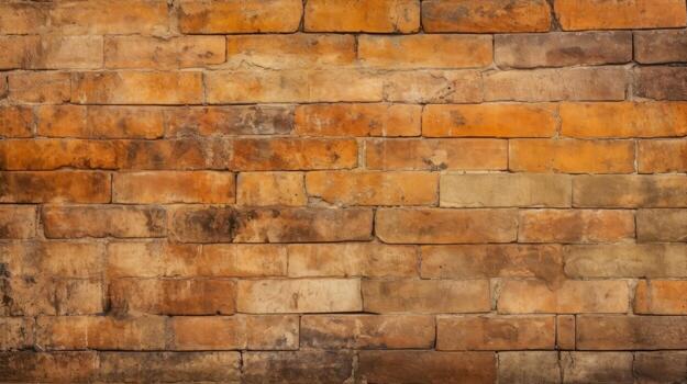 Red brick wall background, texture pattern for continuous replicate, Generative AI illustration photo