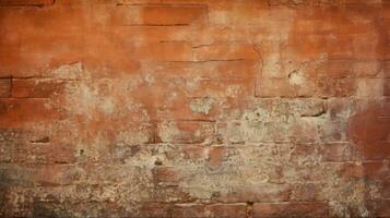 Red brick wall background, texture pattern for continuous replicate, Generative AI illustration photo