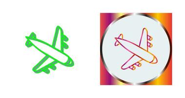 Landing Airplane Vector Icon