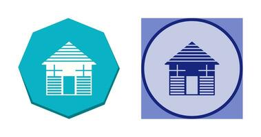 Wood Cabin Vector Icon