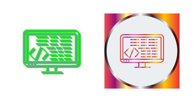 Coding Vector Icon