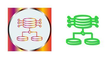 icono de vector de datos estructurados