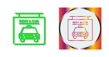 Rent a Car Vector Icon