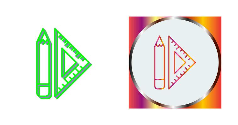 Set Square Vector Icon