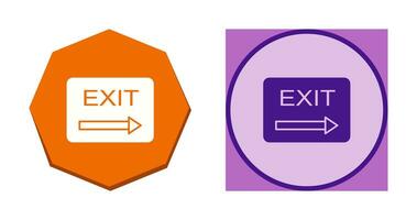 Unique Exit Vector Icon