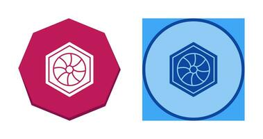 Unique Hexagonal Diaphram Vector Icon