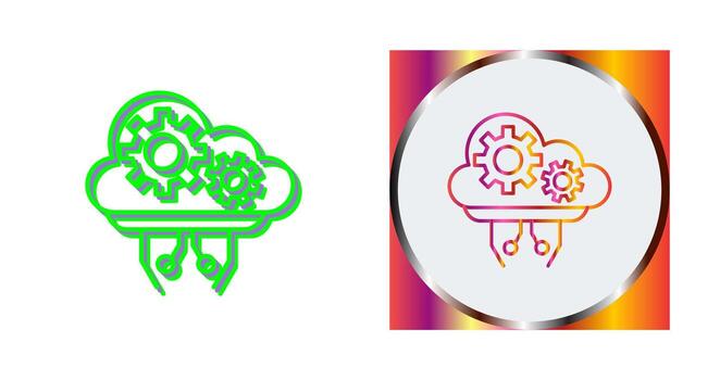 Cloud Computing Vector Icon