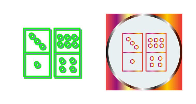 Domino Game Vector Icon