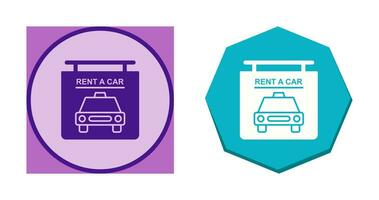 Rent a Car Vector Icon