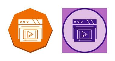 Video Player Vector Icon