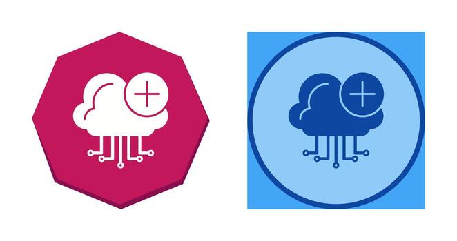 icono de vector de computación en la nube