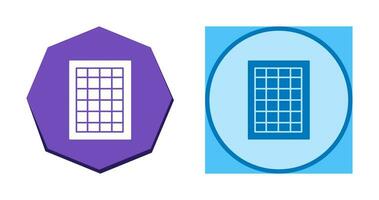 Table of Rates Vector Icon