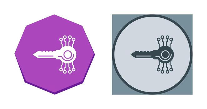 Key Code Vector Icon