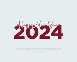 Happy new year 2024 design vector