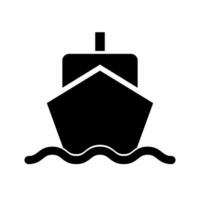 Ship silhouette icon. Shipping. Passenger ship. Vector. vector