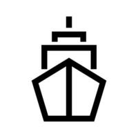 Simple ship icon. Maritime transportation. Vector. vector