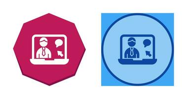 Online Interview Vector Icon