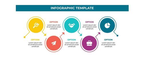 plantilla de diseño infográfico vector