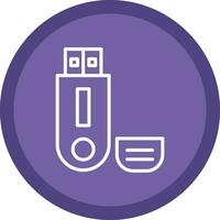 Pendrive Vector Icon Design