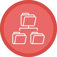 Folder Sharing Vector Icon Design