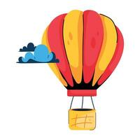 Trendy Air Balloon vector