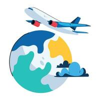 Trendy International Travel vector