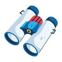 Trendy Binoculars Concepts vector