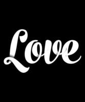 amor tipografía camiseta diseño vector