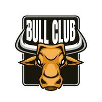 bull head logo for sport and other vector