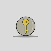 Key icon vector