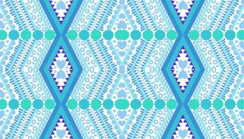 Fabric pattern in blue-green tones vector