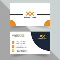 Elagant and Modern Business Card. Design Template. Minimalist Business Card. Simple Business Card. For Your Busniess vector