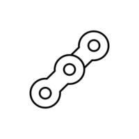 chain icon. outline icon vector